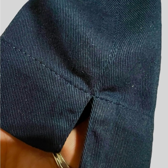 Mondi Women’s Size 6 Embellished Short Puff Sleeve Open Sailor Jacket Navy Blue - Picture 5 of 8